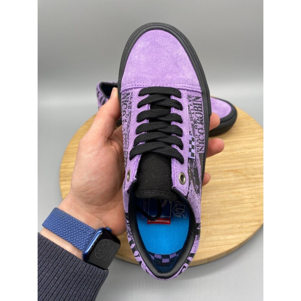Vans Nico Robin One Piece Purple Shoes Anime GS Youth Boys 3.5 Girls 4.5 - Picture 15 of 16
